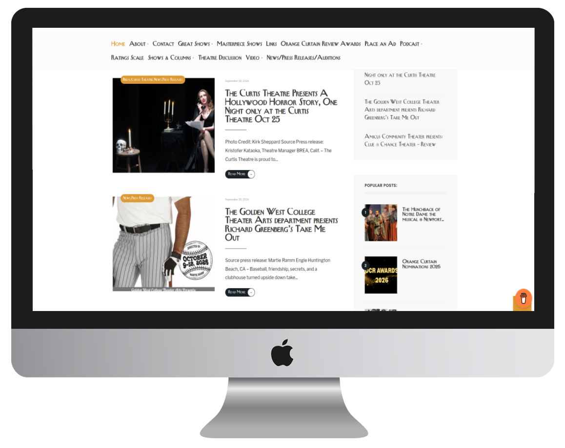 Performing Arts & Theatre Information Website